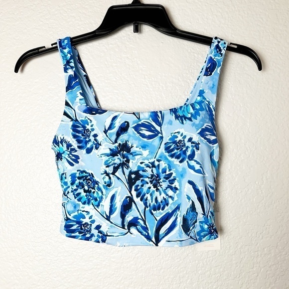 NWT Andie Swim The Siren Tank Top in Blue Floral - Picture 5 of 8
